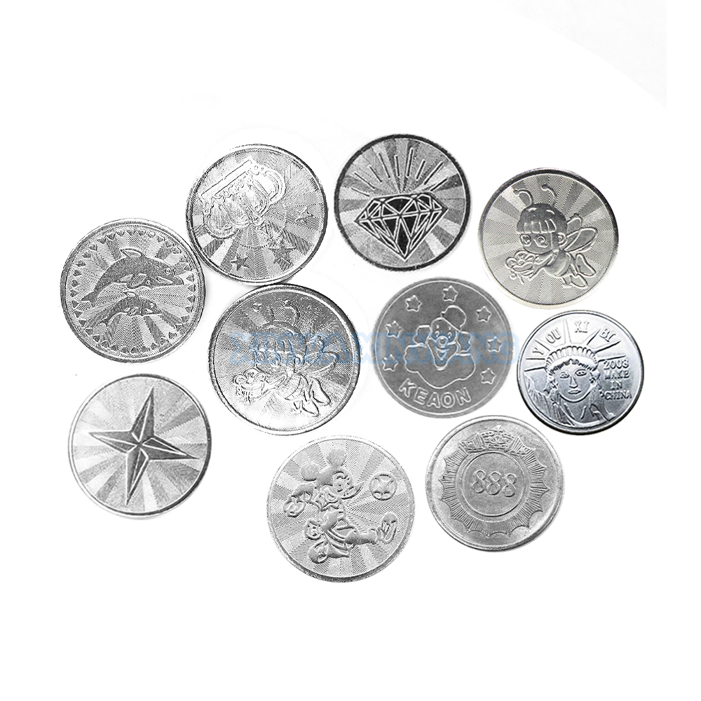 Arcade And Vending - 100PCS Coins Tokens Stainless Steel Collect