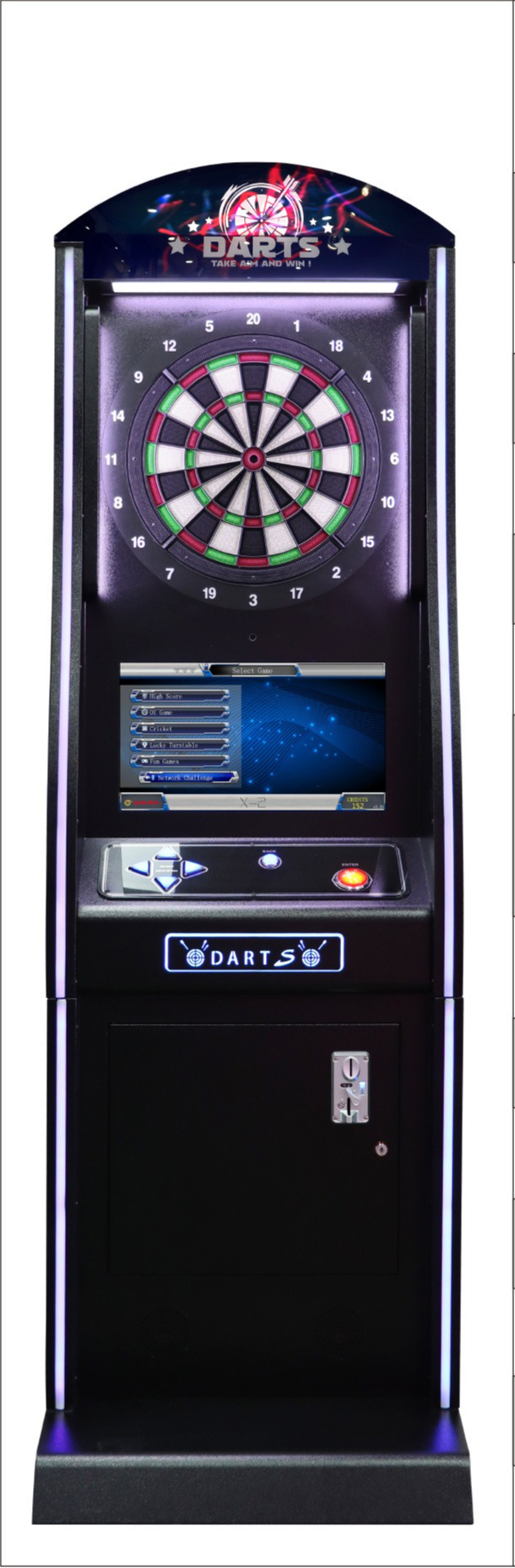 Electronic Dartboard Cabinet - High-grade fully automatic computer dart machine,