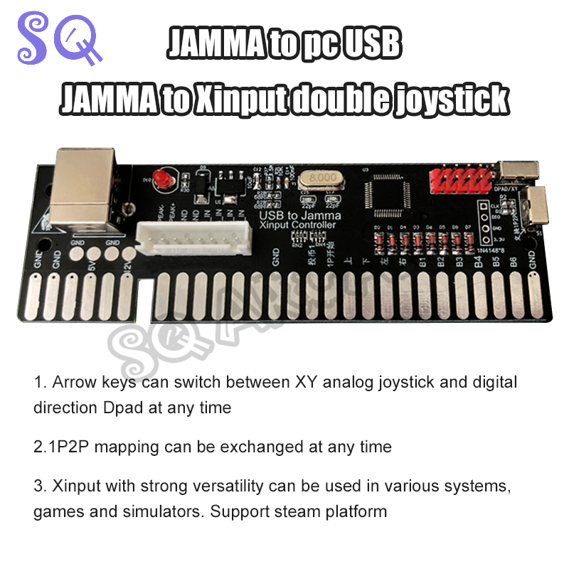 USB to Jamma Xinput Controller - Coin Acceptor Selector 리뷰 및 가격