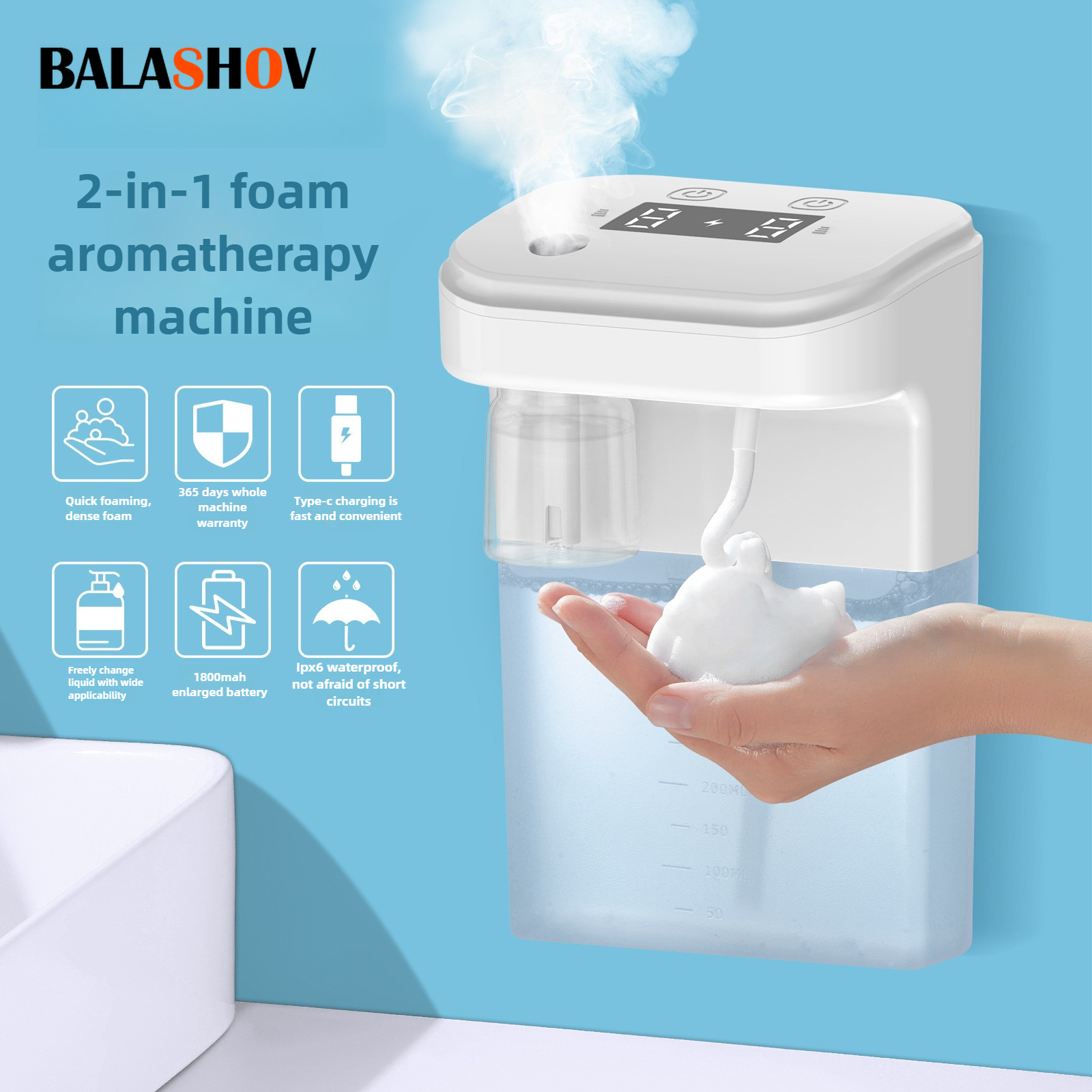Automatic Soap Dispenser Foam  - Bubble Gum Machine 리뷰 및 가격
