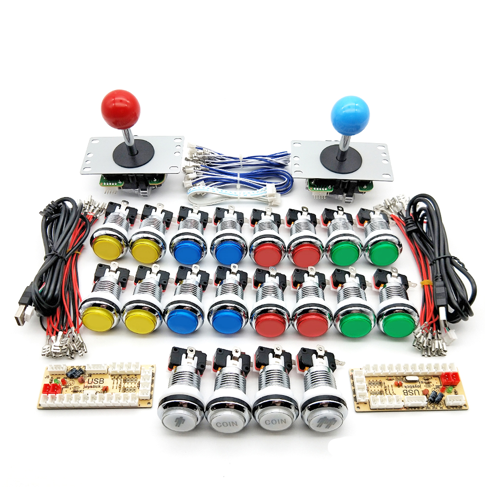 Arcade Kit with LED Silver Chr - Arcade Button Pcb 리뷰 및 가격