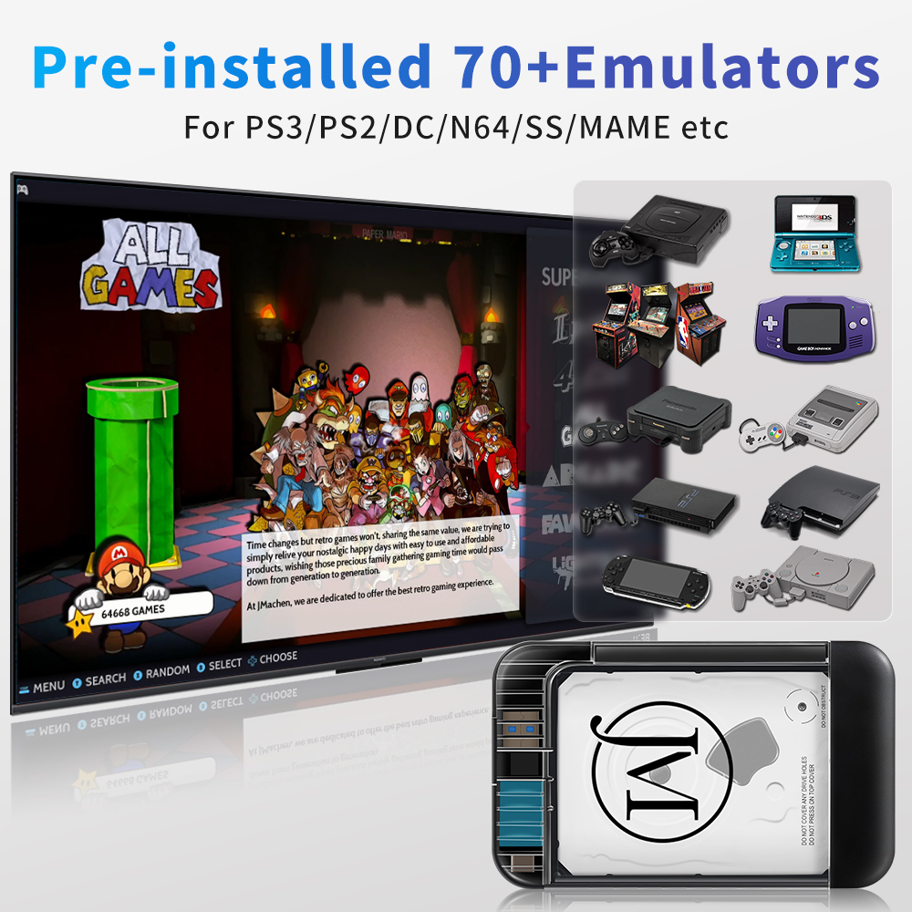 RETROBAT Portable 500G Gaming  - Arcade X 리뷰 및 가격