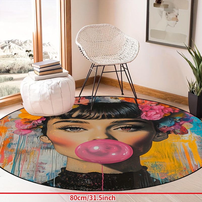 Graffiti Art Woman With Floral - Bubble Gum Machine 리뷰 및 가격