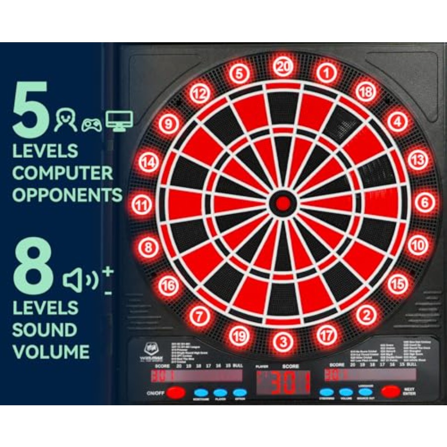 Electronic Dart Board LED Elec - Electronic Dartboard Cabinet 리뷰 및 가격