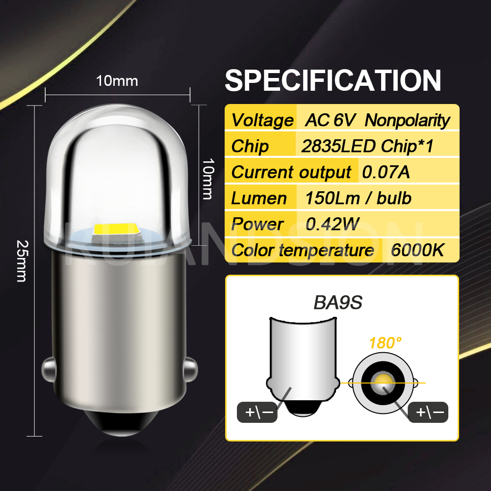 2x 6V BA9S BAX9S BAY9S LED Int - Pinball Machine 리뷰 및 가격