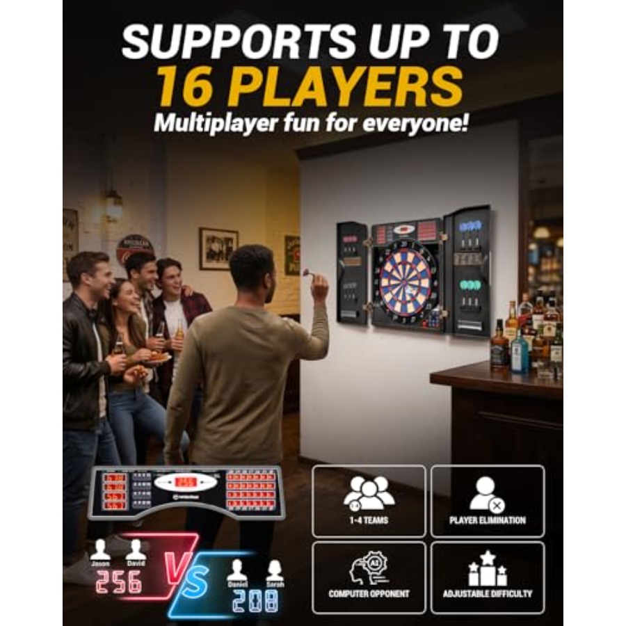 Electronic Dart Board Set, Sof - Electronic Dartboard Cabinet 리뷰 및 가격
