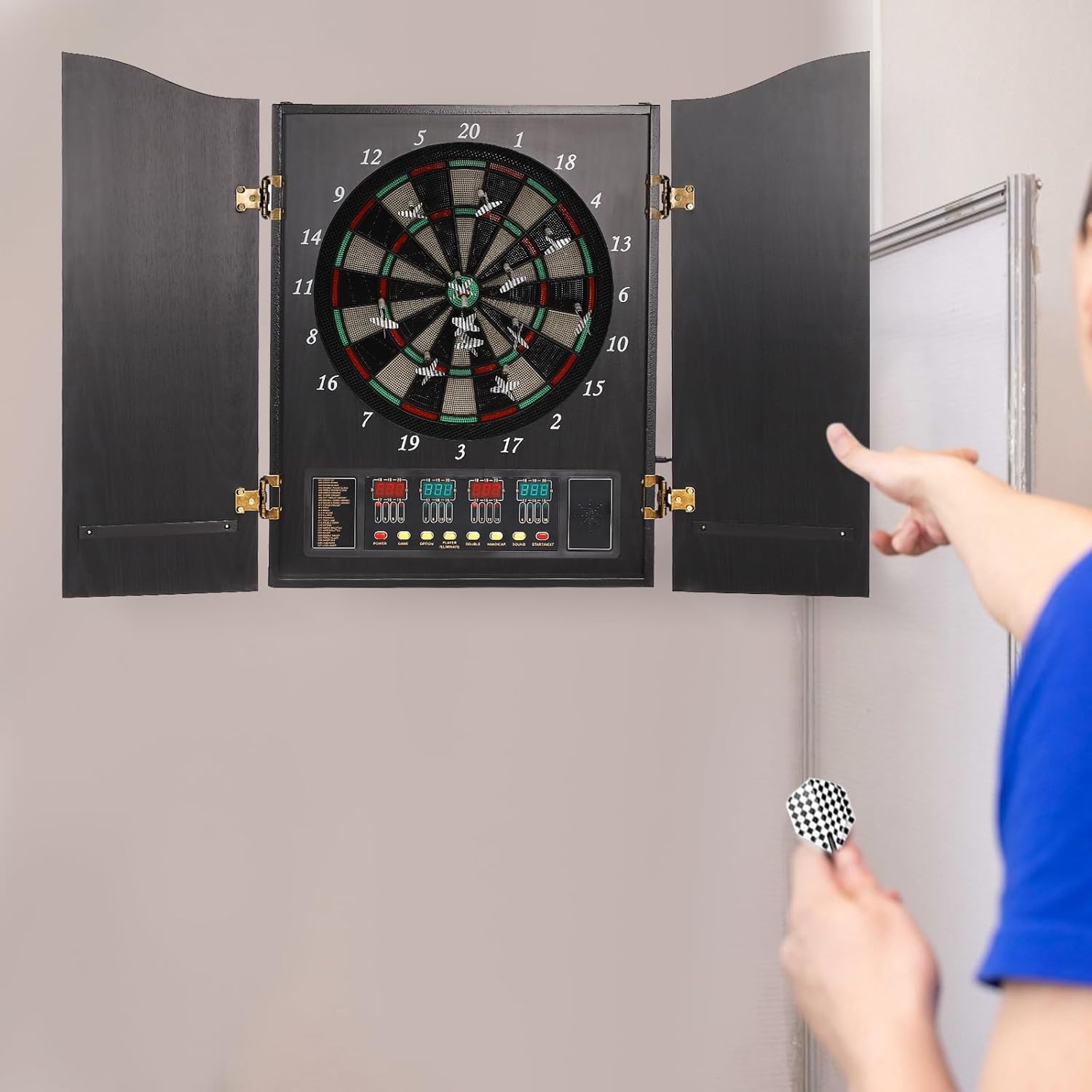 Wall Mounted Electronic Dartbo - Electronic Dartboard Cabinet 리뷰 및 가격