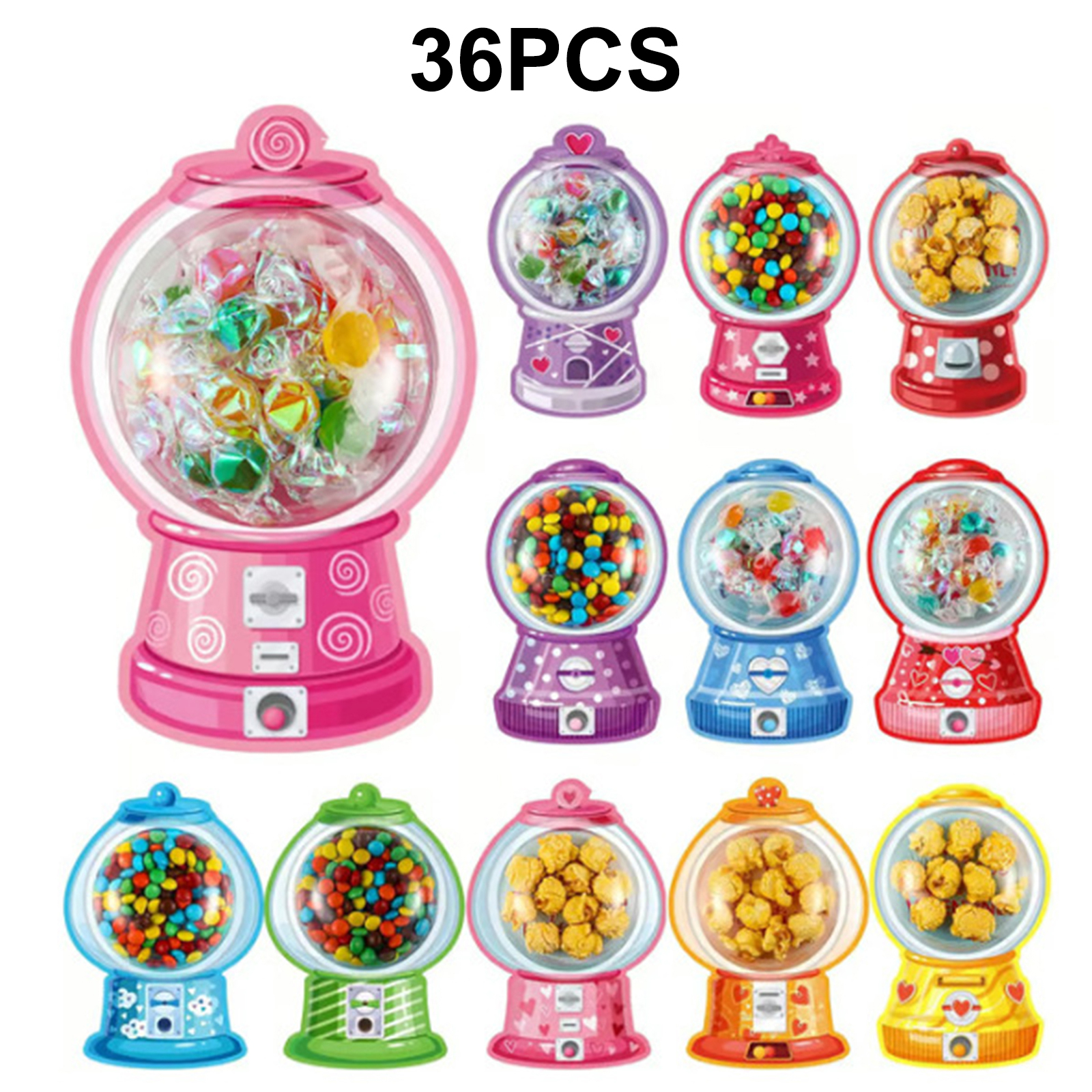 36/18 Pack Valentine Greeting  - Bubble Gum Machine 리뷰 및 가격