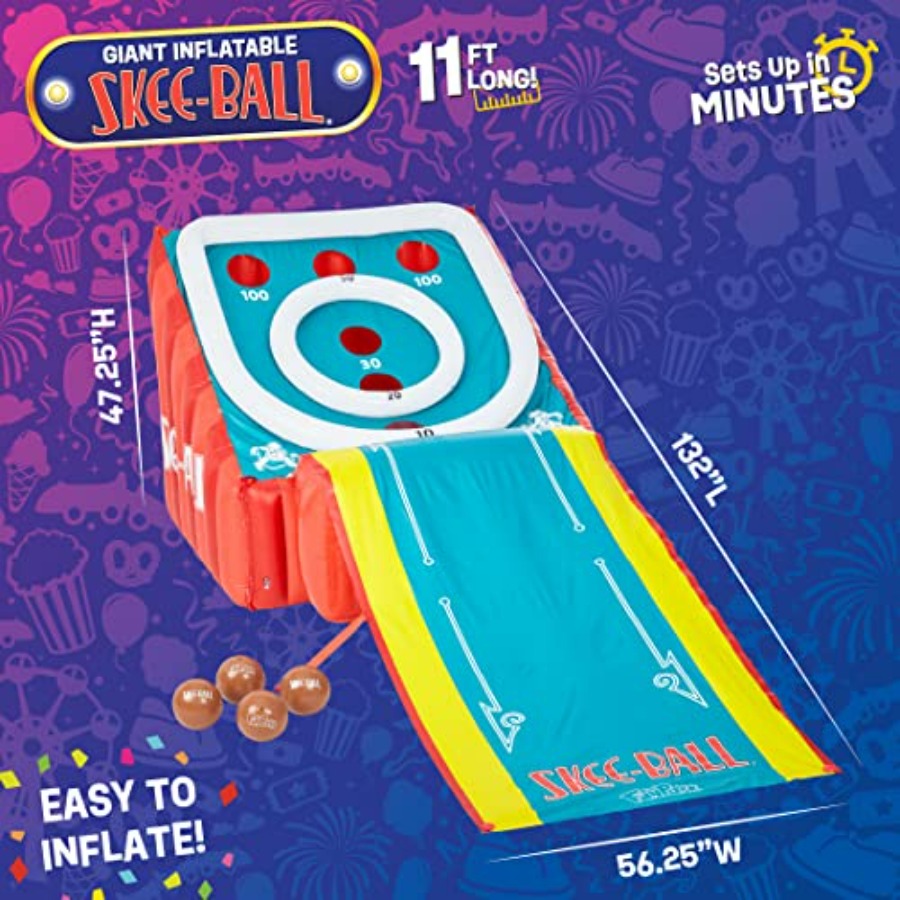 11 Ft Inflatable Skee-Ball Gam - Skee Ball Arcade 리뷰 및 가격