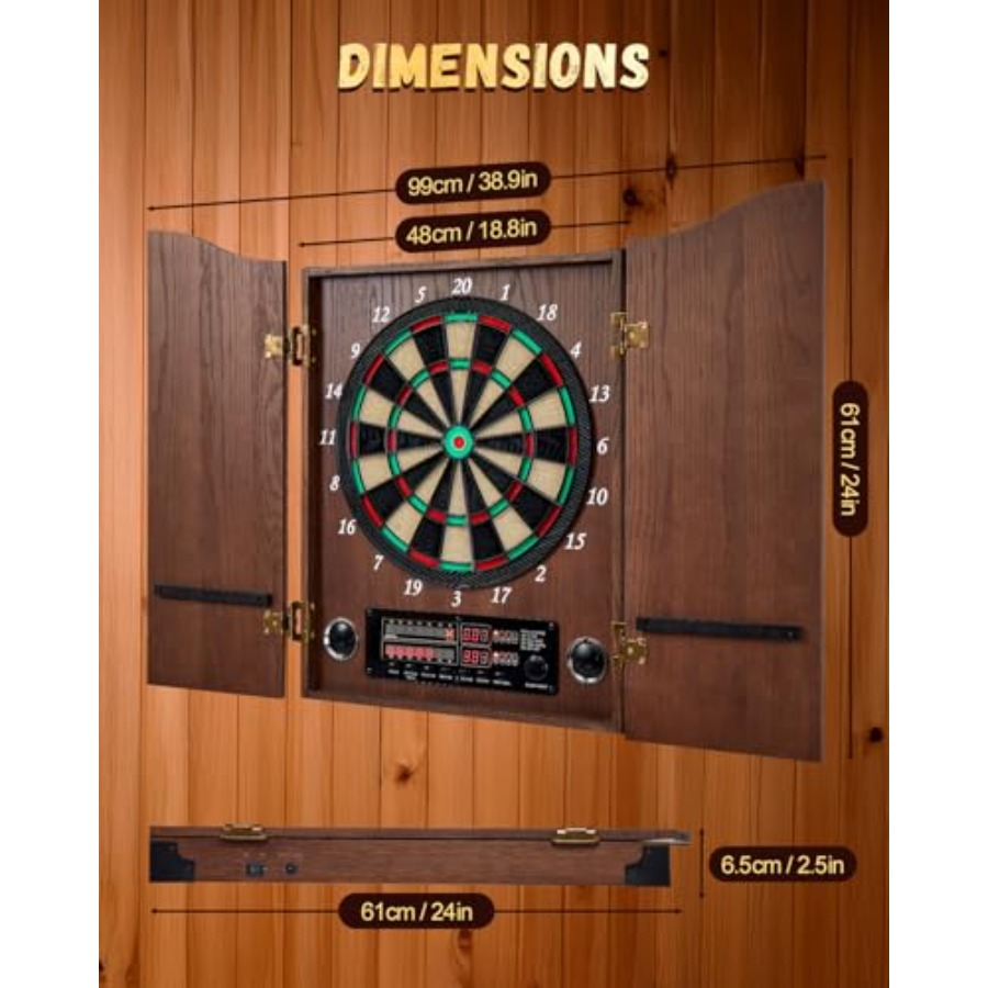 Electronic Dart Board, Decorat - Electronic Dartboard Cabinet 리뷰 및 가격