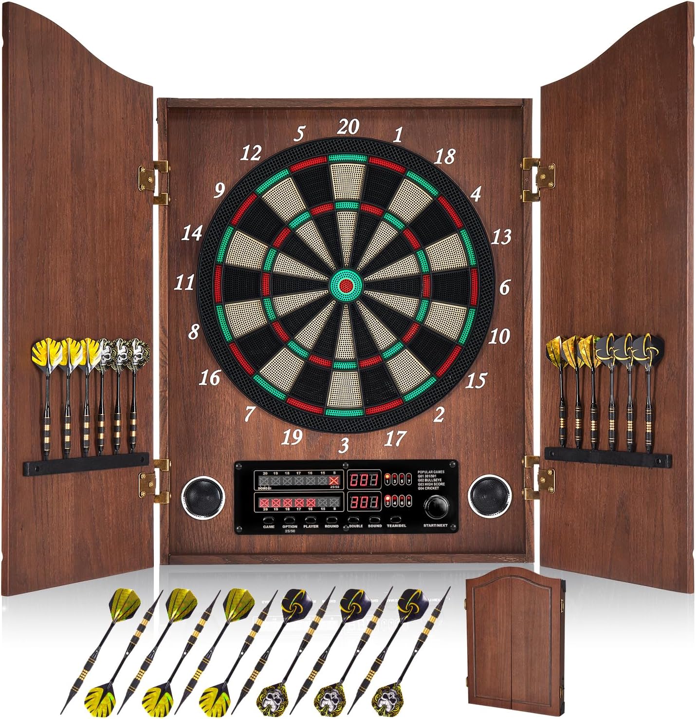 Wooden Dart Board Cabinet Set  - Electronic Dartboard Cabinet 리뷰 및 가격